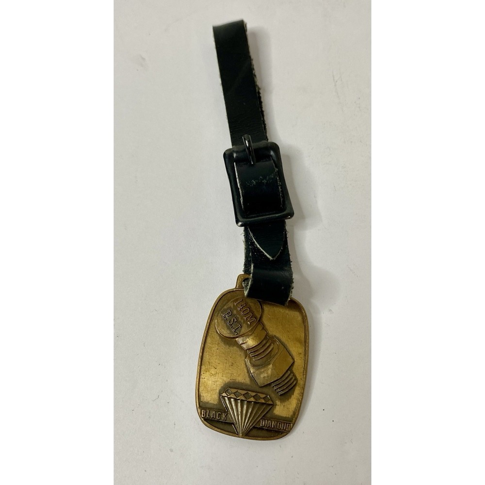 Black Diamond Plow Bolts Parts Advertising Pocket Watch Fob